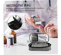 ZUNOXAZ Bolsa Enfriadora de Insulina Portátil Estuche Isotérmico Compacto para Viaje Accesorio Práctico con Buena Hermeticidad para Compatible con Hielo para Almacenamiento Frío