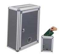 ZUNOXAZ Caja de Pequeña de Aleación de con Cerradura para Pared Buzón Decorativo Resistente y para Oficina y Centro de Atención