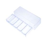 ZUNOXAZ Caja Transparente para Fichas de Póker con Compartimentos Organizador Multiusos para Almacenamiento Ordenado y Práctico Diseño Compacto y Fácil de Usar para el Espacio Limpio y