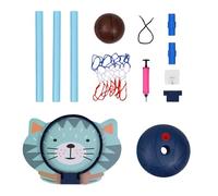 ZUNOXAZ Canasta de Baloncesto Infantil Ajustable 2 1 para Interiores Kit Educativo Soporte Resistente y Aro de Baloncesto para Juego Desarrollar Destreza Manual