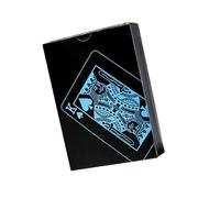 ZUNOXAZ Cartas de Póquer de PVC Impermeables y Reutilizables Set Creativo Azul para Entretenimiento Mesa Resistente y Duradero con Caja de Papel