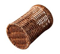 ZUNOXAZ Cesto Organizador Trenzado para Cubiertos Multifuncional Soporte Utensilios Ligero y Portátil para Cocina y Comedor Cesta Decorativa Rústico para Tenedores Cucharas y Cucharones