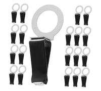 ZUNOXAZ Clips de Ventilación para Coche Negro de Metal Ajuste y Ángulo Ajustable, 20 Piezas para Ambientador en Oficina y Hogar