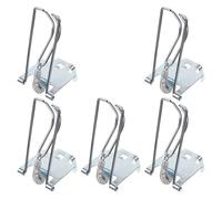 ZUNOXAZ Clips para Billetes de Acero Inoxidable 5 Piezas para Caja Registradora, Insertos Metálicos Compactos para Organización Tiendas, Oficinas y Comercios