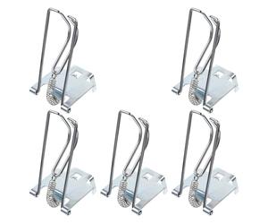 ZUNOXAZ Clips para Billetes de Acero Inoxidable 5 Piezas para Caja Registradora, Insertos Metálicos Compactos para Organización Tiendas, Oficinas y Comercios