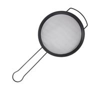 ZUNOXAZ Colador de Acero Inoxidable para Cocina Mango Negro Ergonómico Malla Fina de Acero Inoxidable Utensilio Doméstico Ligero y Resistente 1 Unidad Cedazo para Filtrar Alimentos