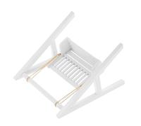ZUNOXAZ Columpio Miniatura para Casa Muñecas Blanco Decoración Colgante Resistente y Compacto Accesorio Muebles Miniatura para Casita Muñecas para Duraderos y