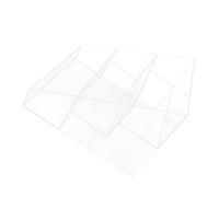 ZUNOXAZ Contenedor de Bolas de Secado Transparente de Acrílico, Caja Organizadora de 3 Niveles para Lavadero, Almacenamiento Compacto y Visible para Accesorios de Secadora de Ropa
