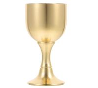 ZUNOXAZ Copa de Latón para Altar Vintage 50g Pie Multifunción Taza Decorativa Ofrenda para Rituales Religiosos y Decoración en Templos y Hogar