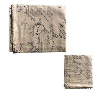 ZUNOXAZ Cubierta para Refrigerador Letras, Algodón y Lino, 70x170 CM | Lavadora y Cocina, Diseño Impreso Decorativo, Ayuda a Mantener Limpio el Electrodoméstico