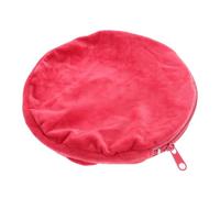 ZUNOXAZ Cubierta Térmica de Franela Redonda para Bolsa de Agua Caliente Funda Aislante y Reutilizable Accesorio de Protección contra Quemaduras para Fría y Calor Color Burdeos