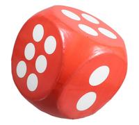 ZUNOXAZ Dados de Espuma Gigantes para Fiesta y Enseñanza Dados de EVA Rojos de Livianos Portátiles y Seguros para Adultos