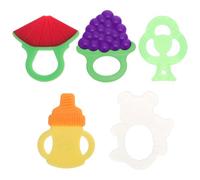 ZUNOXAZ De Juguetes De Para Bebé Juguetes De Con Diseños Diseños Divertidos Oso Sandía Uvas Hoja Tetera Y Aliviar Encías