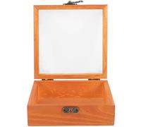 ZUNOXAZ Estuche de Viaje Portátil para Cigarros Humidor Compacto de Madera Natural Cierre, Caja de Almacenamiento Resistente al Desgaste Adecuado para Uso Exterior y Transporte Seguro