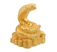 ZUNOXAZ Figurilla de Serpiente de Resina Realista Escultura Decorativa para Estanterías y Escritorios Adorno Versátil para Hogar y Entrada Diseño Chino para Decoración del Festival de