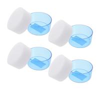 ZUNOXAZ Humectador de Dedos para Contar Papel 4 Piezas Esponja de Plástico Antideslizante Vaso Compacto para Oficina y Cajeros Bancarios Accesorio para Clasificar Documentos