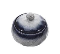 ZUNOXAZ Japonesa con Tapa para Baño María Cazuela Pequeña de Cerámica con Textura de Piedra para Sopa y Guisos Cocina y Restaurante