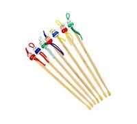 ZUNOXAZ Limpiador De Cera y Removedor De Cera De Dibujos Animados 12 Piezas Tamaño Pequeño Madera Resistente Anillo Para Colgar Decoración y Uso Portátil Accesorios Para Orejas Obsequio