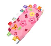 ZUNOXAZ Mantita de Apego para Niña con Etiquetas de Seguridad Suave Sensorial de Algodón para Niñas Estimula y Desarrollo Motor Regalo para Recién Nacidos