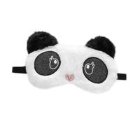ZUNOXAZ Máscara para Dormir de Felpa Diseño Bordado de Panda Adorable Ajustable y Transpirable Vendaje Suave para Ojos Adecuado para Descansar Meditar y Viajar