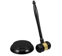 ZUNOXAZ Mazo de Juez de Madera Maciza Compacto para Subastas y Juicios Martillo de Subasta Portátil Sonido Fuerte Adecuado para Abogados y Presidentes de Juntas