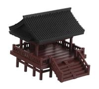 ZUNOXAZ Miniatura Doble Capa Pabellón Tradicional Chino para Acuario y Jardín Adorno Paisajístico para Bonsái y Decoración de Escritorio Estatua Ornamental de Arquitectura Antigua