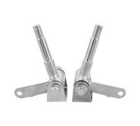 ZUNOXAZ Muñón del Eje de Dirección Metálico 17mm para Kart y Quad, Par de Muñones Delanteros Brida de 3 Pernos, Repuesto para Puntal de Suspensión, Uso en Deportes de Aventura y Atv