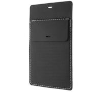 ZUNOXAZ Organizador de Bolsillo de Cuero Negro Liviano para Bolígrafos y Accesorios, Protector Adecuado para Batas de Laboratorio y Camisas, Multifuncional y Compacto