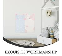 ZUNOXAZ Paneles de Pared Acolchados Anticolisión para Habitaciones Infantiles 2 Unidades de 25X50X3 CM Calcomanías Autoadhesivas de Piel Sintética con Dibujos Animados para Protección y