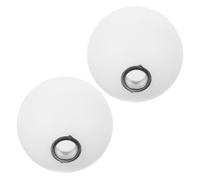 ZUNOXAZ Pantalla Lampara de Plástico de Color Claro en Forma de Globo para Lámpara de Pared y Techo, 2 Piezas, Iluminación Suave y Uso Versátil para Salones y Comedores