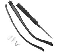 ZUNOXAZ Patas de Gafas Repuesto Negras Diseño Ergonómico para Gafas de Sol y Lectura, Piezas Resistentes para Uso Diario y Reducción de Presión Orejas