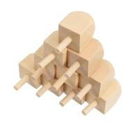 ZUNOXAZ Peonzas De Madera Sin Terminar para Hanukkah Niños y Adultos, Tamaño Pequeño 4.4 Cm, para Pintar y Decorar Fiestas, Juego Tradicional DIY, Paquete De 10 Piezas