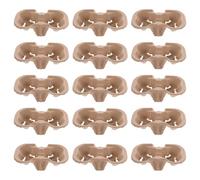 ZUNOXAZ Portavasos para Bebidas de Pulpa de Papel 50 Unidades Soporte para Vasos para Llevar 6 Orificios Bandeja para Té Leche y Café Adecuado para Bebidas Frías y Calientes Práctico