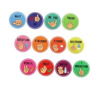 ZUNOXAZ Pósteres de para Aula para Comunicación No Verbal Kindergarten y Escuela Decoración de Aula para Profesores y Estudiantes