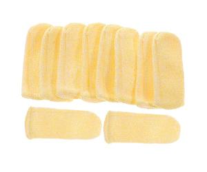 ZUNOXAZ Protectores de Dedos Anticortes Hppe Resistentes, Cubiertas para Pulgar Duraderas, Mangas Anticorte para Bricolaje y Cocina, 10 Unidades para Seguridad y Protección Manual, Uso