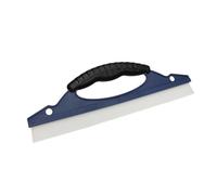 ZUNOXAZ Rasqueta para Coche Azul de Vidrio y Ventanas Limpiacristales para Secado Rápido Mango Curvado Cómodo y Superficie para Uso Puertas y Azulejos