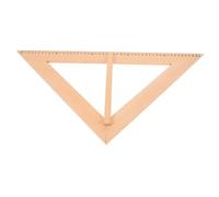 ZUNOXAZ Regla De Madera para Docentes Triángulo Isósceles Grande para Medición Herramienta Reutilizable para Enseñanza Geométrica Aula