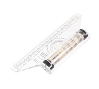 ZUNOXAZ Regla Paralela Rodante Multifuncional para Dibujo y Medición de Ángulos Transportador Transparente con Escala para Ingenieros y Estudiantes