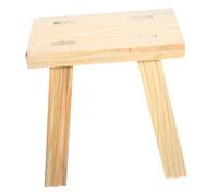 ZUNOXAZ Taburete de Madera Maciza Antideslizante Pequeño para Banco para Baño y Lavabo Estable y Ligero para Ayuda el Entrenamiento Infantil Diseño Rústico y Fácil de Limpiar