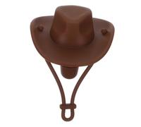 ZUNOXAZ Tapón de Silicona para Botella con Diseño de Sombrero Reutilizable Sellador Antidesbordamiento para Botellas para Suministros de Fiesta Cowgirl y Mini Sombreros Festivos