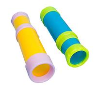 ZUNOXAZ Telescopio de Juguete DIY para Niños, 2 Piezas de Binoculares Desmontables, Obsequio Divertido para Cumpleaños y Juegos en Grupo Color Aleatorio