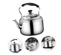 ZUNOXAZ Tetera Silbante de Acero Inoxidable con Mango Ergonómico Resistente al Calor Hervidor para Fogón Inducción para Té y Bebidas Diseño Duradero y Fácil de Limpiar