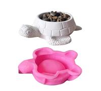 Zuntsutock Easy Unmolding para fundición de resina epoxi: molde de lata, molde de tortuga de silicona artesanal para la creación de macetas, solución reutilizable decoración artística