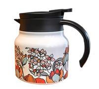 Zuntsutock MOT acero inoxidable en acero resistente con patrón floral - Prock, pólvora aislada con hape | Hervidor eléctrico para té, café, limonada, de fruta