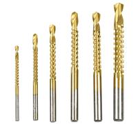 Zunypke Metal Broca - 6 piezas de herramientas de perforación para carpintería | Juego de brocas para trabajos pesados - para Carpinteros Mantenimiento Trabajo Manual Reparación Mejora del Hogar