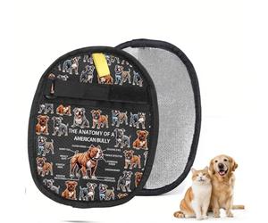Zuo Bao American Bully Lovers Gifts The Anatomy of A American Bully Clever Minds Guante de aseo American Bully Veterinary Mom (American Bully)