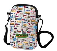 Zuo Bao Bratislava Eslovaquia Bolso cruzado de viaje Eslovaquia, regalo de recuerdo para viajeros, Europa, capital eslovaca, Bratislava, INCH