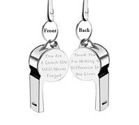 Zuo Bao Coach Apreciation Gifts Coach Dejando Regalo Usted es un entrenador Nunca olvidaremos los silbatos deportivos con cordón Regalo para entrenadores Árbitros (haciendo una diferencia)