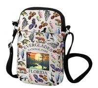 Zuo Bao Everglades National Park Gift Florida Everglades River Florida Bandolera Florida Lifestyle Nature Lover Gift, marrón oscuro, INCH