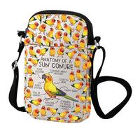 Zuo Bao Sun Conure The Anatomy Of A Bird Lovers - Bolso bandolera conmemorativo para loros, regalo de recuerdo de sol, Sun Conure, INCH